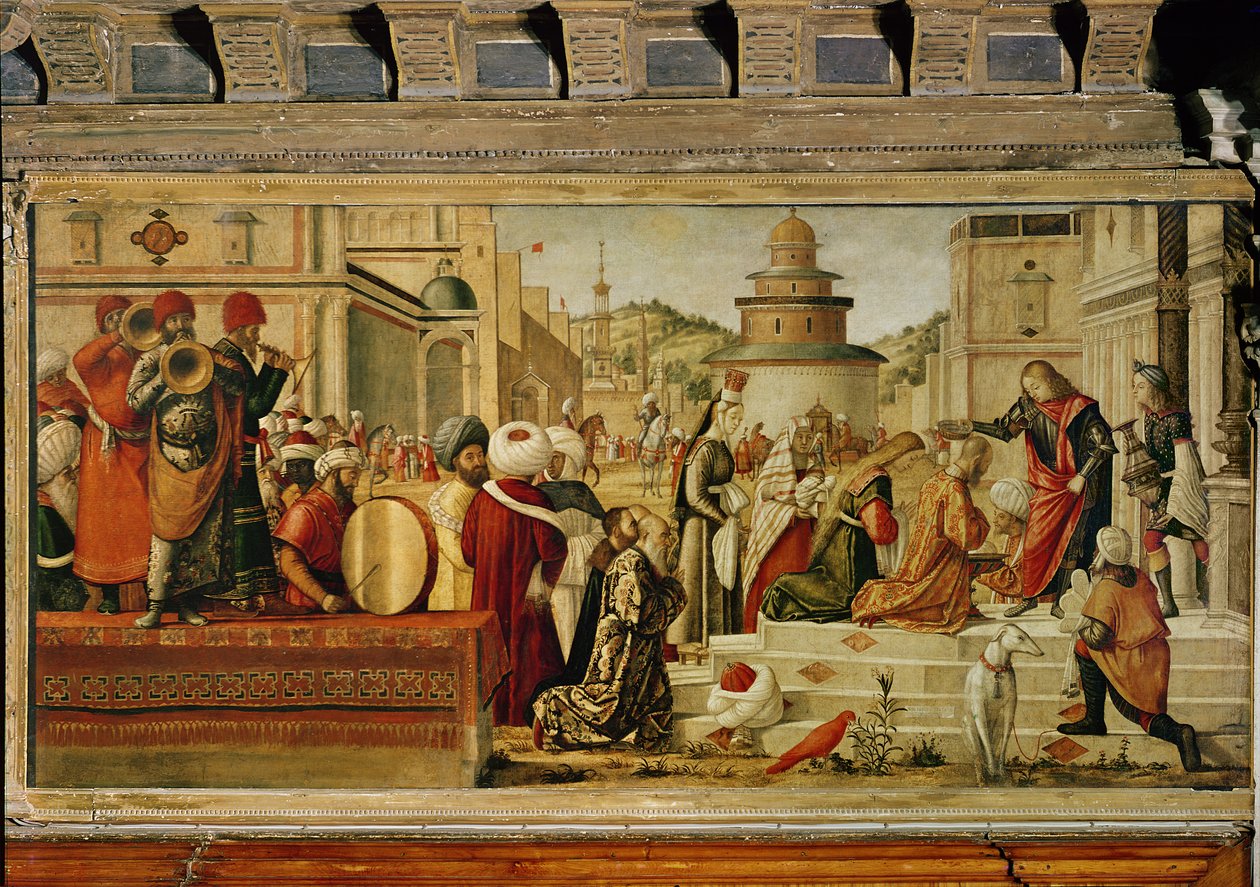 St George döper hedningen, 1501-07 av Vittore Carpaccio