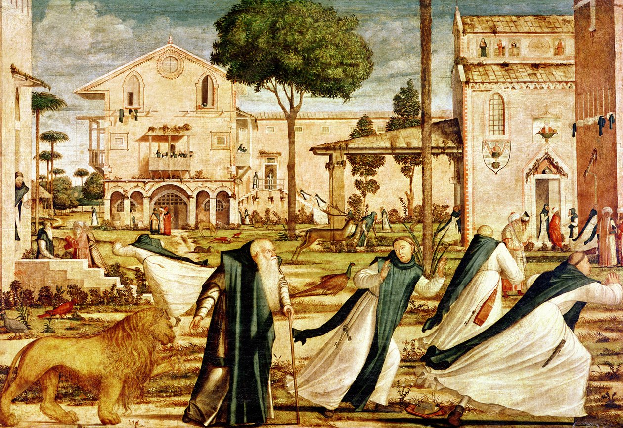 S:t Hieronymus och Lejonet i klostret, 1501-09 av Vittore Carpaccio