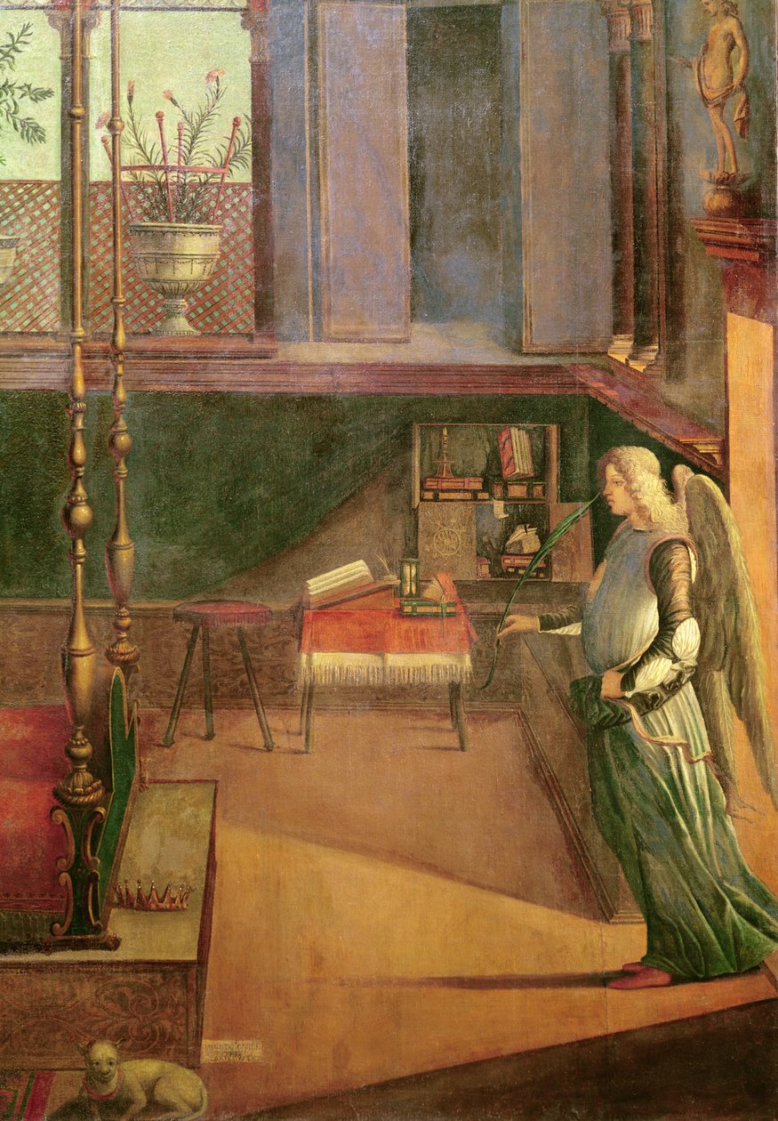 The Dream of Saint Ursula, 1495 (tempera på duk) (detalj av 209267, 686) av Vittore Carpaccio