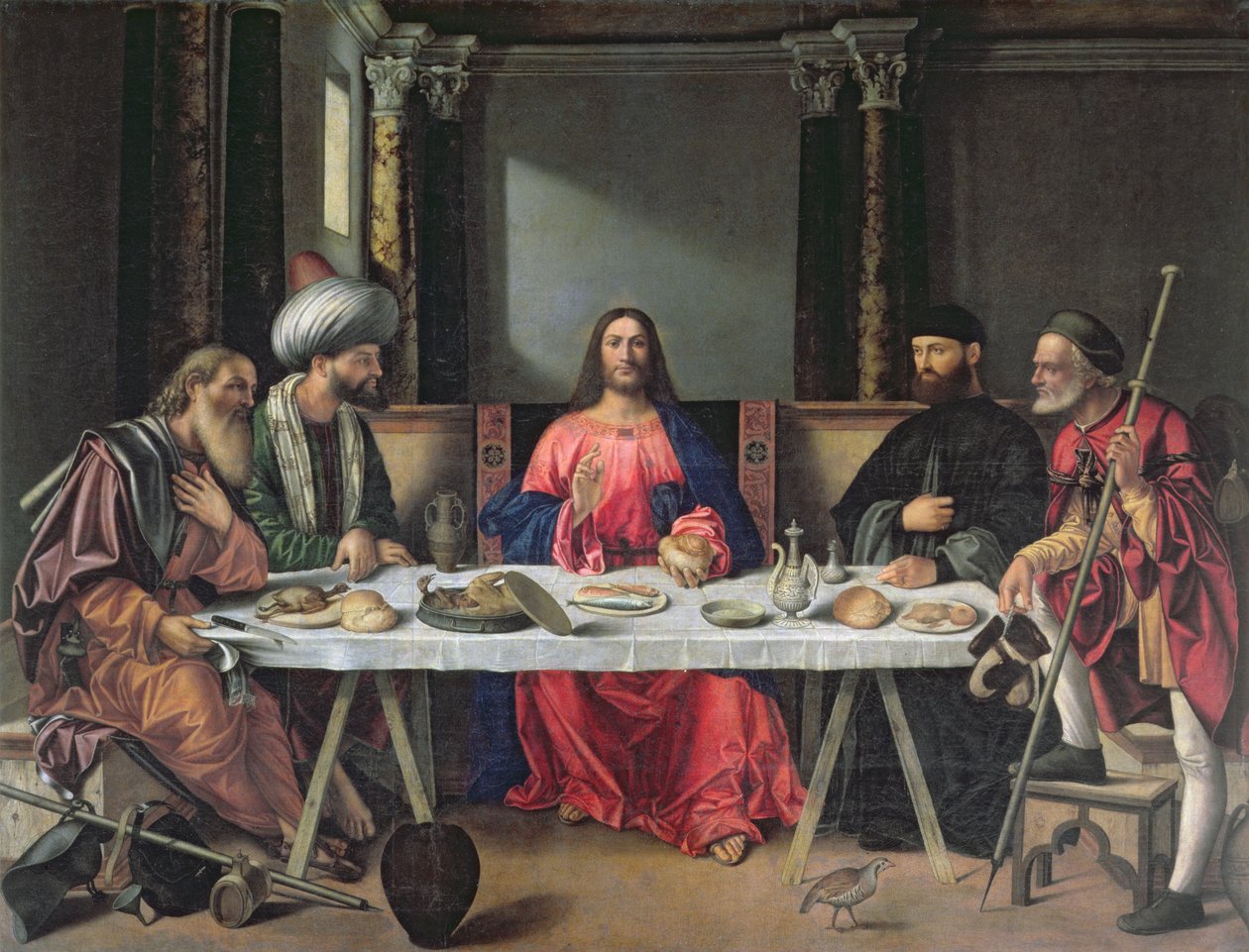 Nattvarden i Emmaus av Vittore Carpaccio
