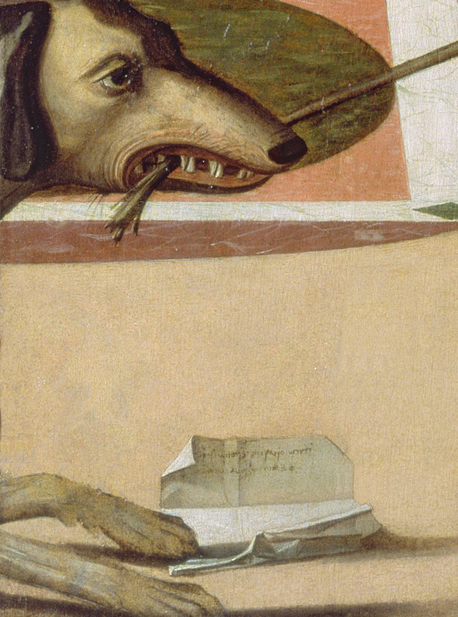 Två venetianska dampaneldetalj av 29237 av Vittore Carpaccio