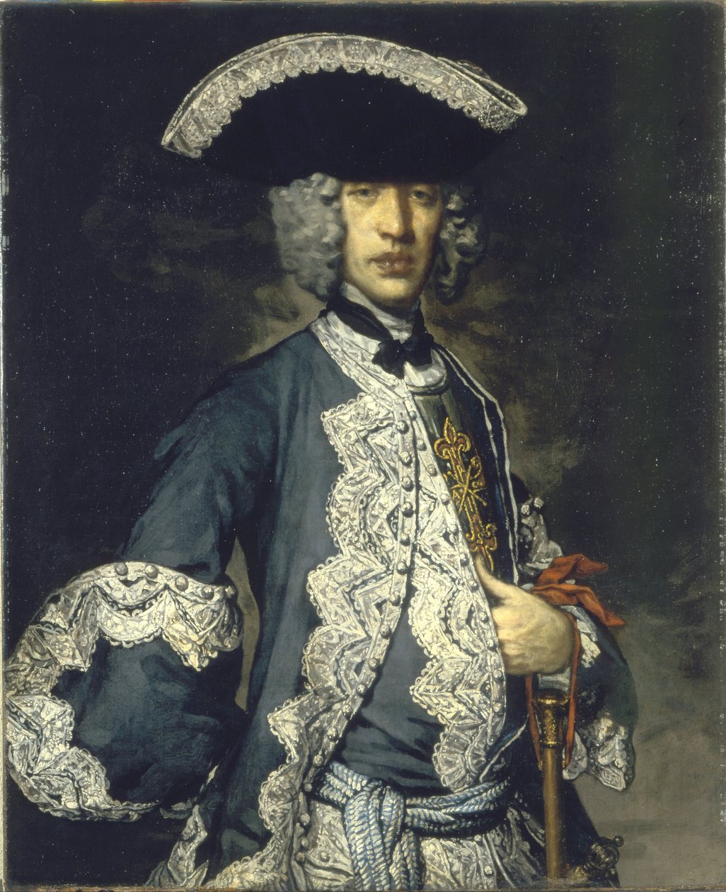 Porträtt av en riddare av den konstantinska orden av Vittore Ghislandi called Fra Galgario