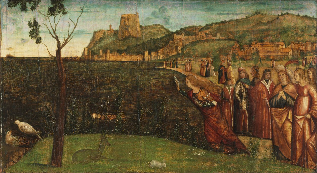 Carpaccio - Alcyones metamorfos, ca 1502-1507 av Vittore Carpaccio