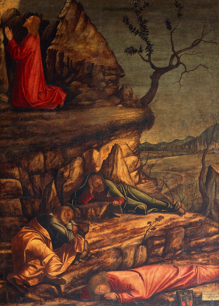 Jesus i Getsemane trädgård eller bön i trädgården av Vittore Carpaccio