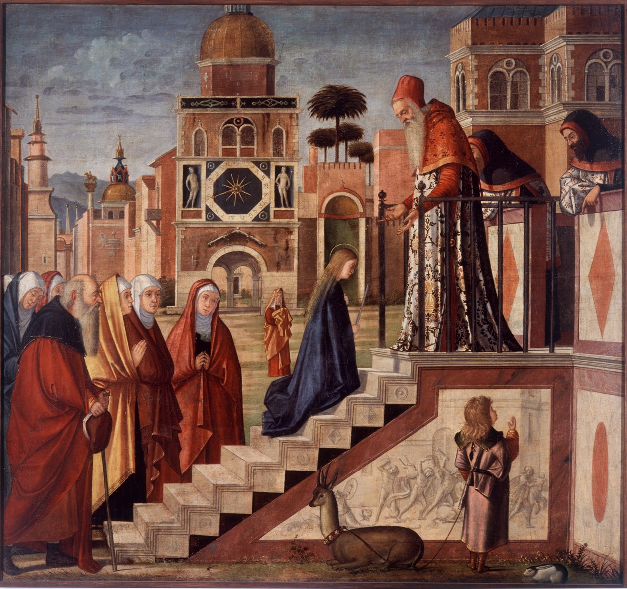 Presentation av jungfrun i templet av Vittore Carpaccio