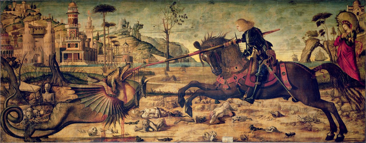 St George dödar draken, 1502-07 av Vittore Carpaccio