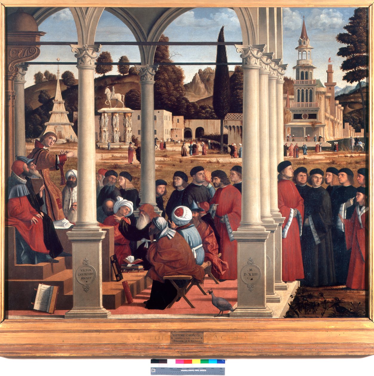 St Stefans disputation med de äldste i Sanhedrin av Vittore Carpaccio