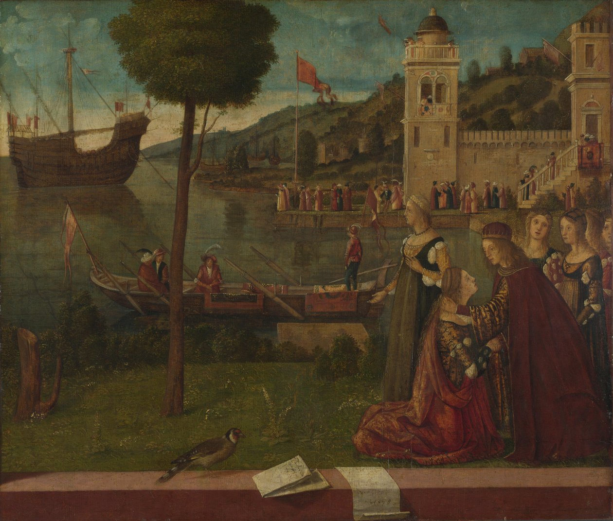 Ceyx avgång, ca. 1502-1507 av Vittore Carpaccio