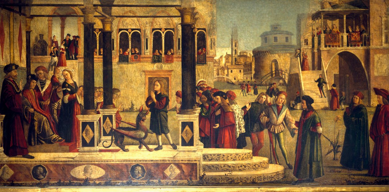 The Miracle of St Tryphonius, av Vittore Carpaccio (ca 1465-1525 eller 1526), ​​School of San Giorgio degli Schiavoni, Venedig av Vittore Carpaccio