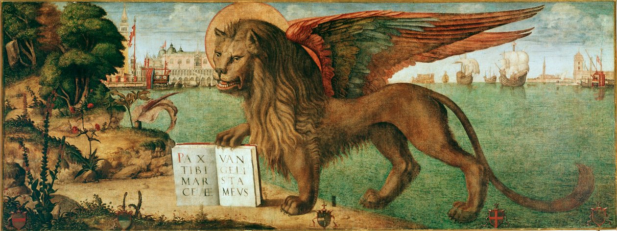 Lejonet från St Mark (målning av Vittore Carpaccio