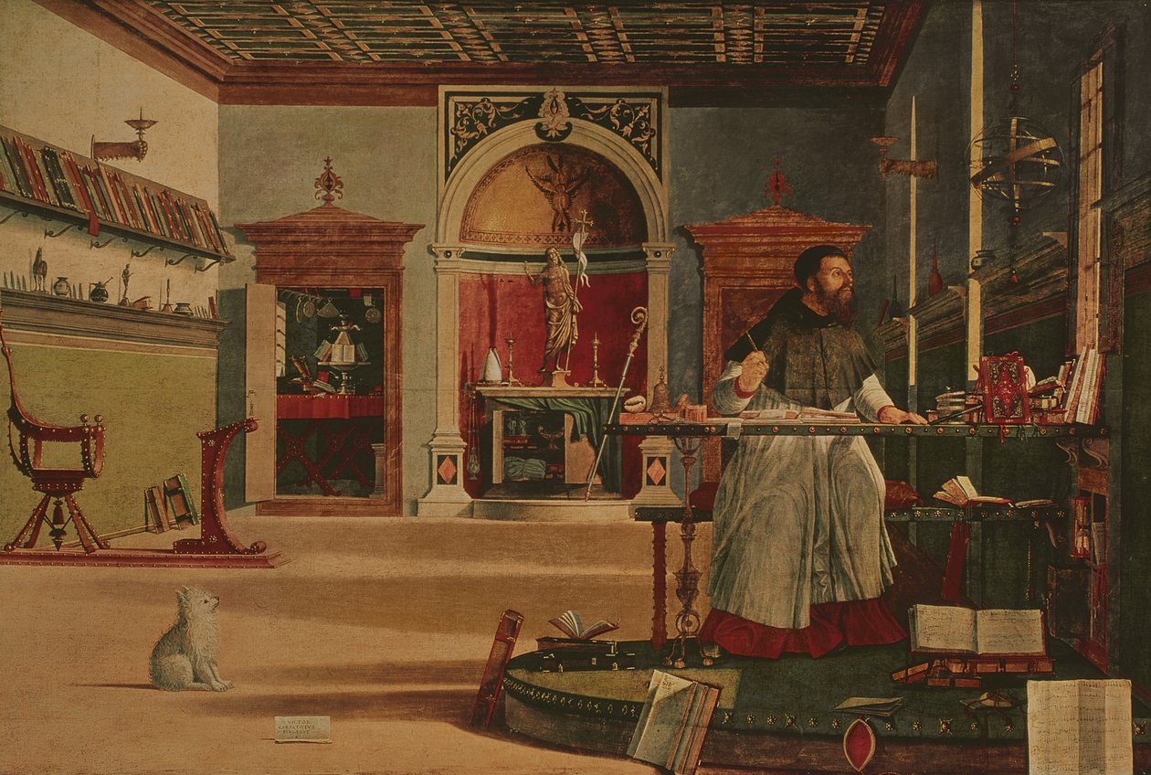 Vision of St Augustine (även kallad St Augustine in his Studio) av Vittore Carpaccio