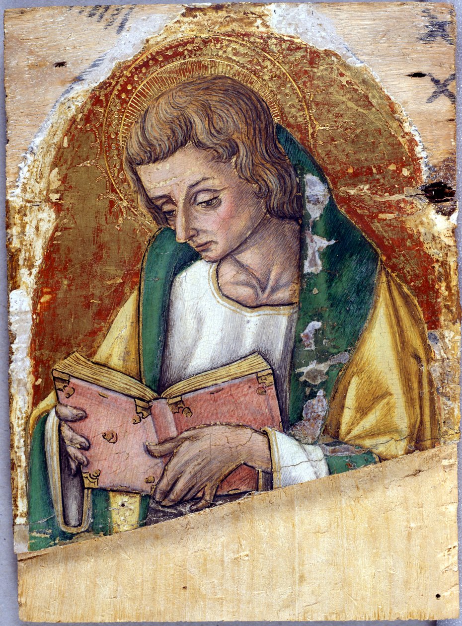 Johannes evangelisten, ca 1500 (tempera på poppelträ) av Vittore Crivelli