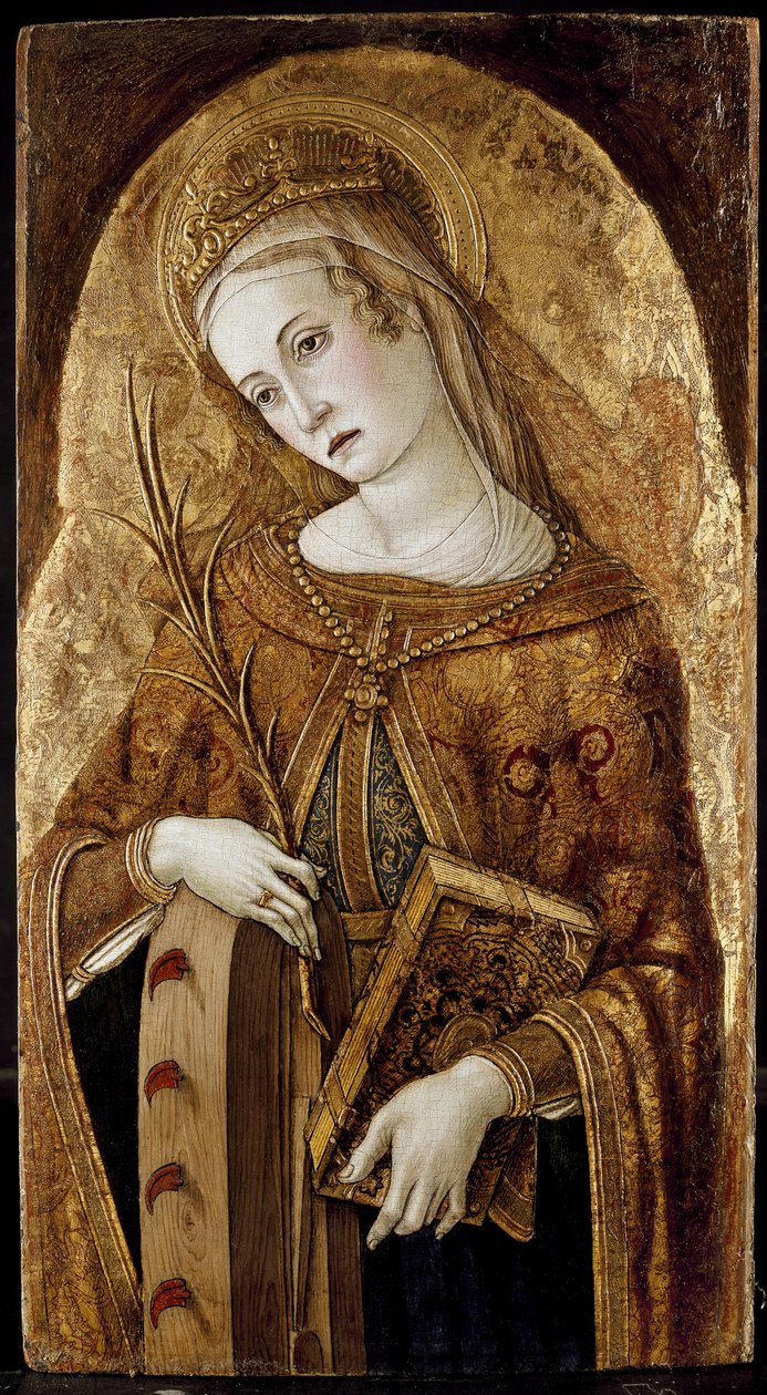 St. Katarina av Alexandria, 1400-talet av Vittore Crivelli