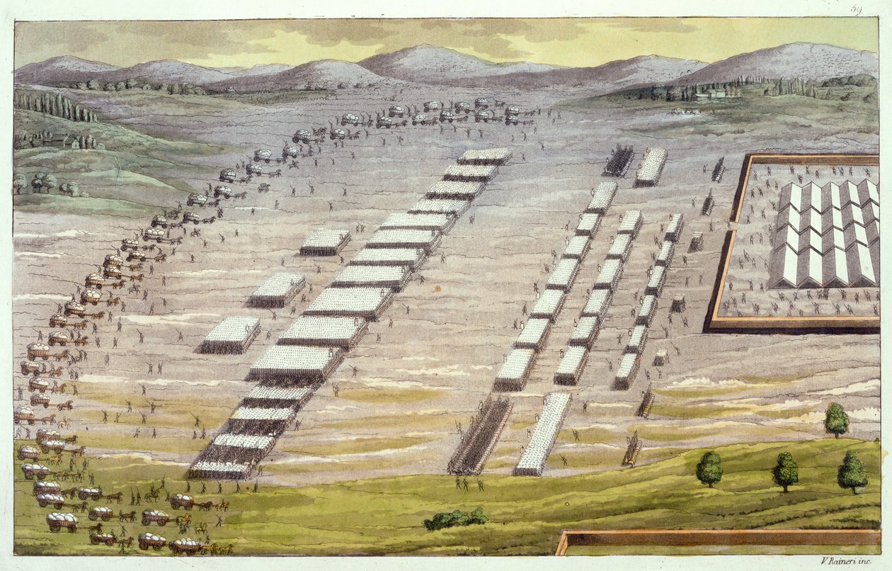 Gamla kelter eller gallare i strid, ca 1800-18 av Vittorio Raineri