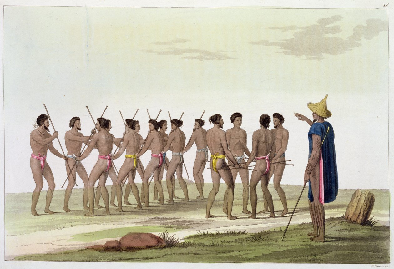 War Dance of the Caroline Islanders, skylt 22 från 