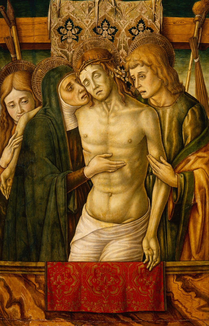 Lamentation (olja på duk) av Vittorio Crivelli