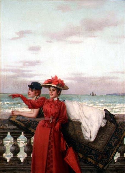Daydreamers (en i ett par) av Vittorio Matteo Corcos