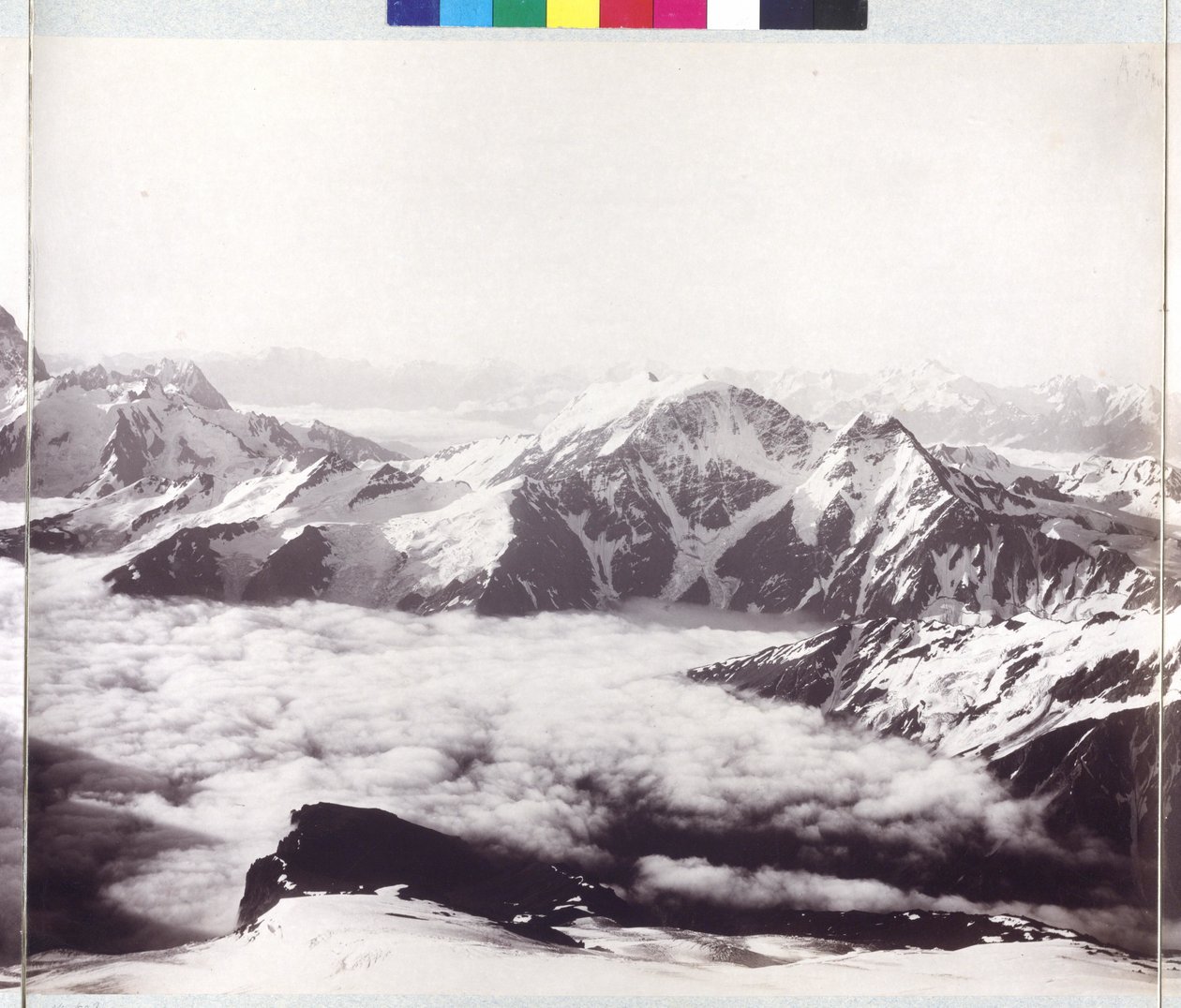 Panoramaröntgenbild från toppen Mount Elbrus av Vittorio Sella