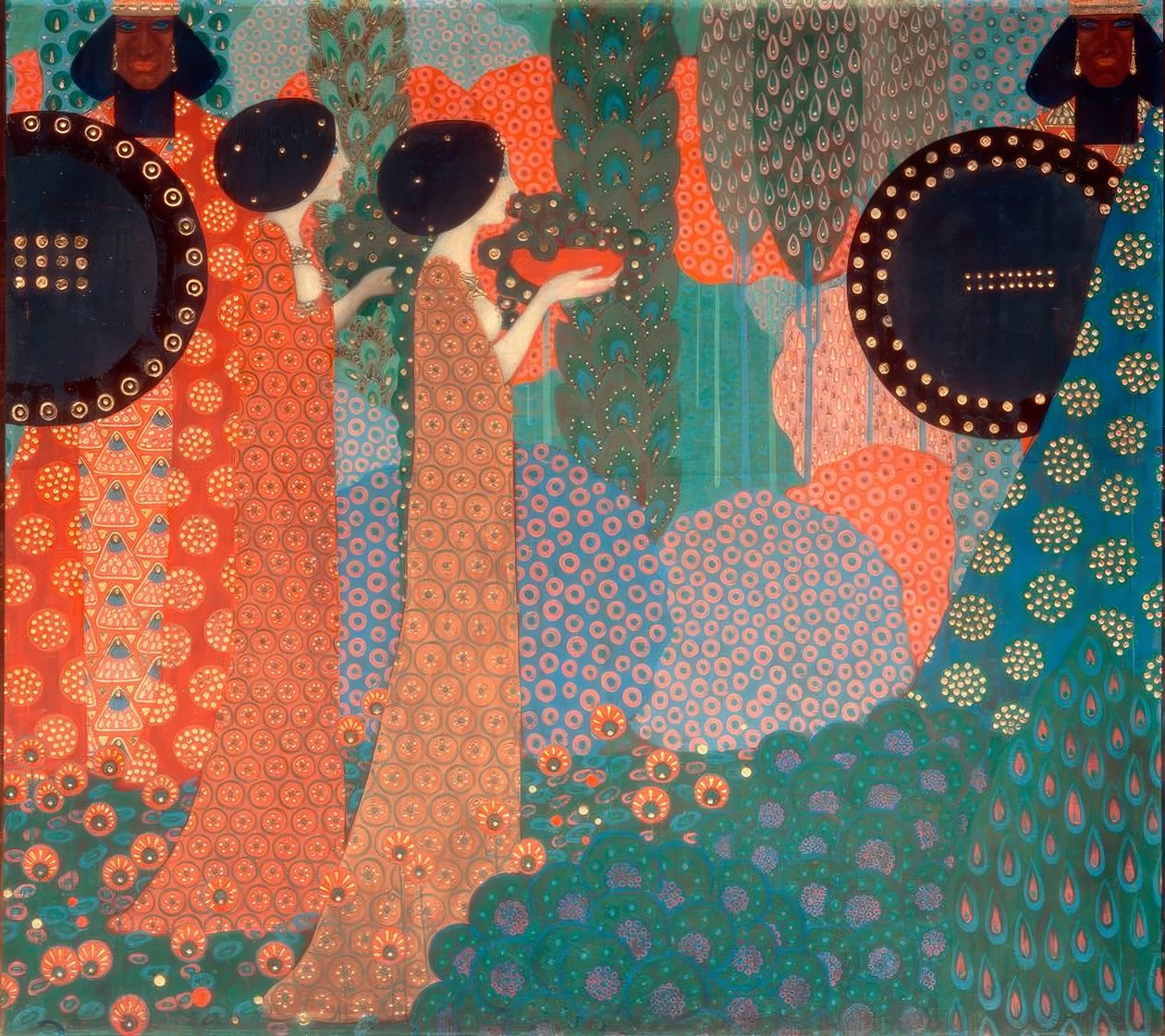 Prinsessorna och krigarna av Vittorio Zecchin