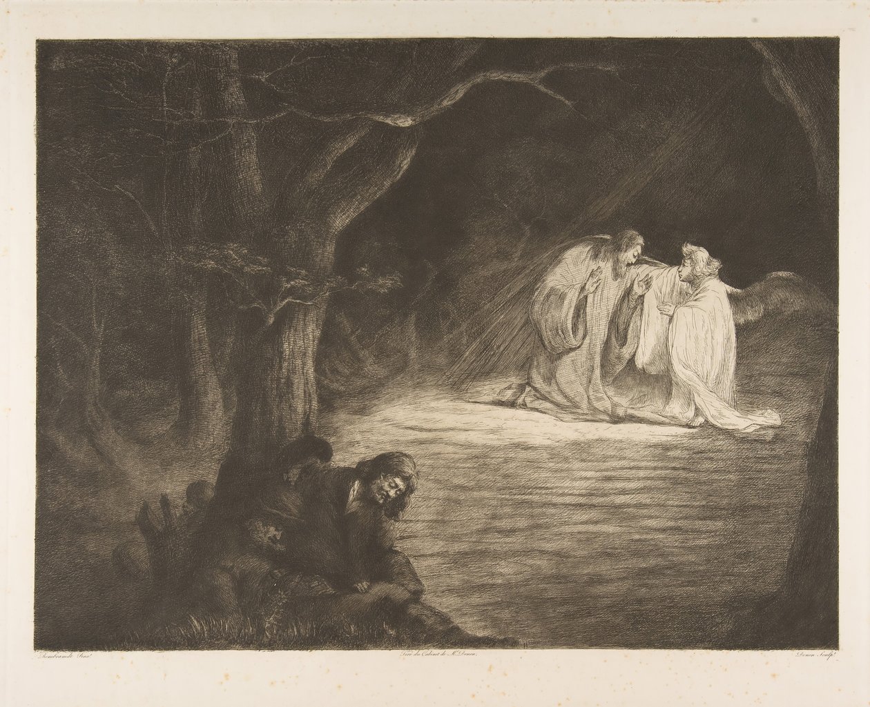 Kristus på Oljeberget, sent 1700-tidigt 1800-tal. av Vivant Denon