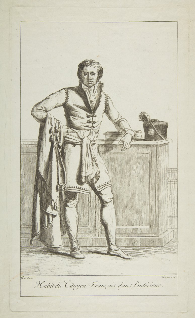 Den franska medborgarens insida klädsel, 1794. av Vivant Denon