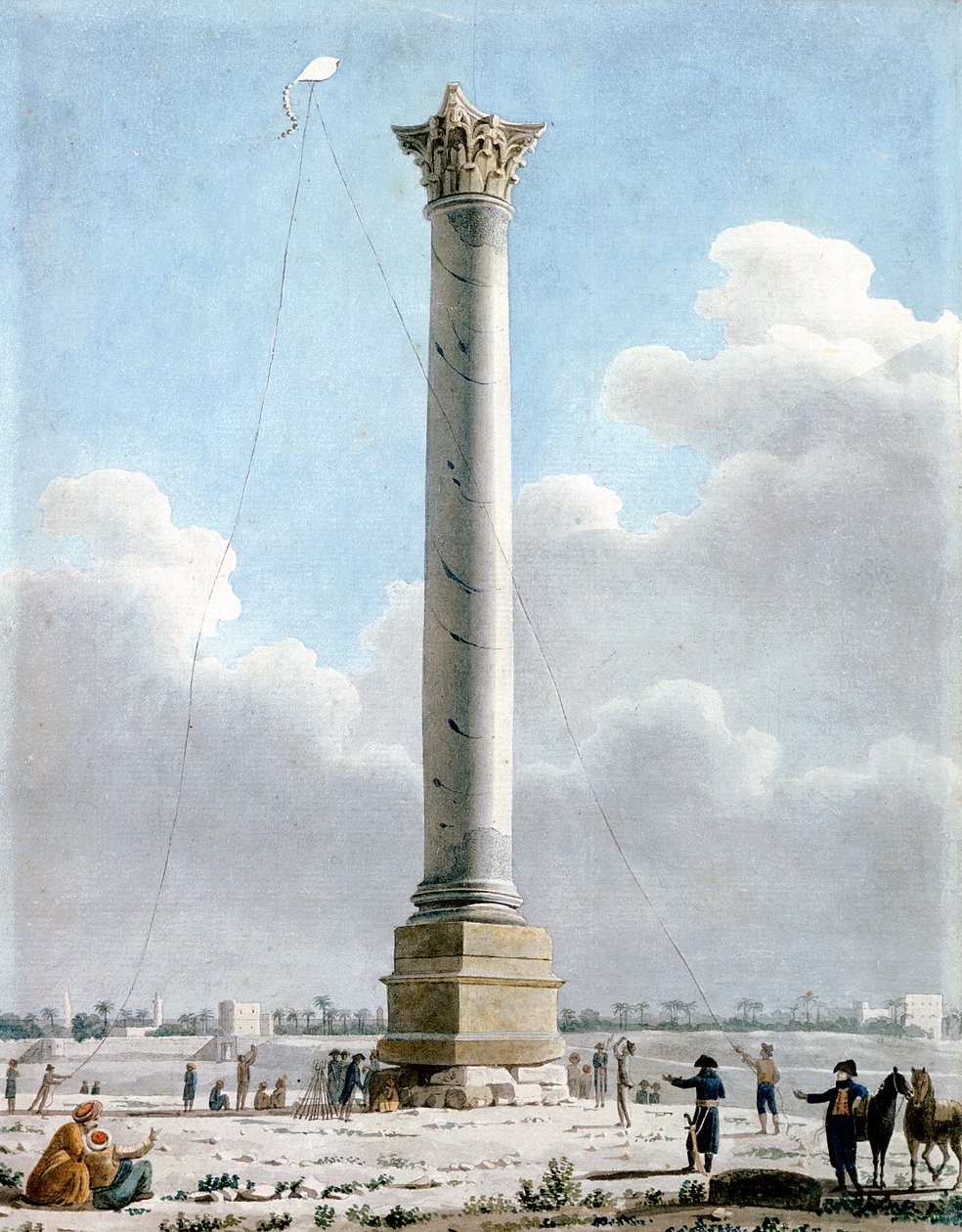 Pompeys Column, Alexandria 1798, 1798 av Vivant Denon