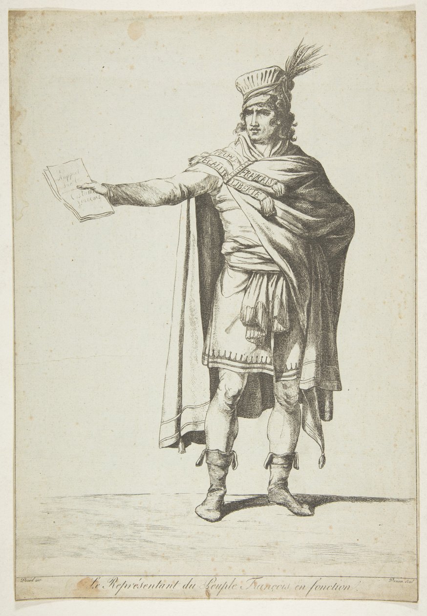 Representanten för det franska folket i tjänst, 1794. av Vivant Denon