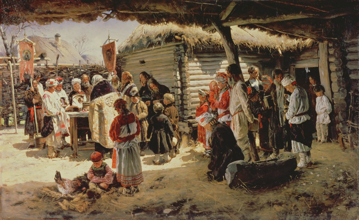 Påskmässa, 1887-88 av Vladimir Egorovic Makovsky