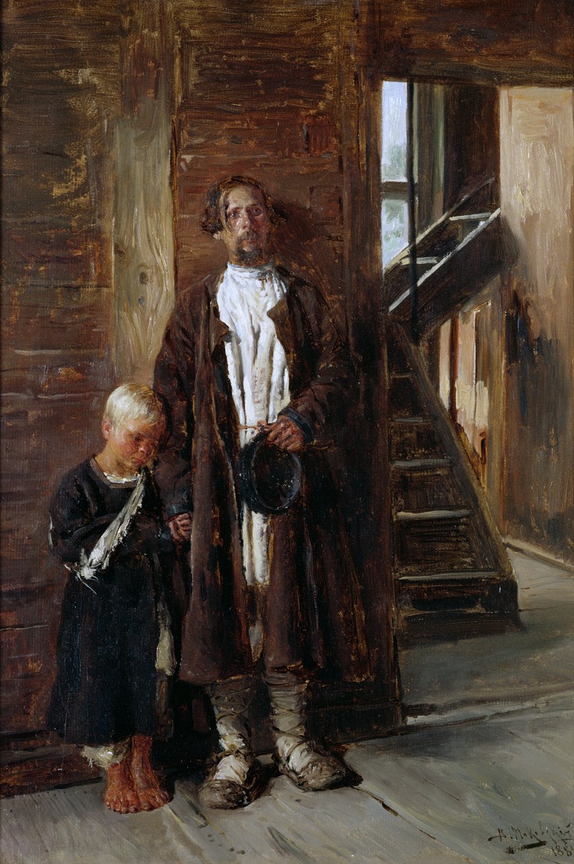 På jakt efter medicin, 1884 av Vladimir Egorovic Makovsky
