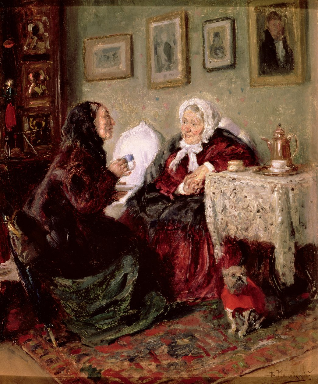 Tete-a-Tete, 1909 swed av Vladimir Egorovic Makovsky