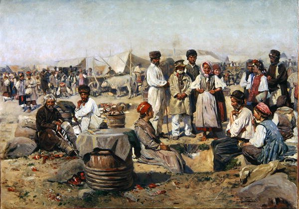 Mässan i Poltava av Vladimir Egorovic Makovsky