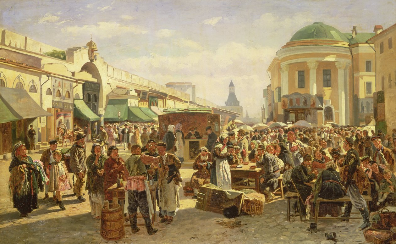 Stadsmässan av Vladimir Egorovic Makovsky