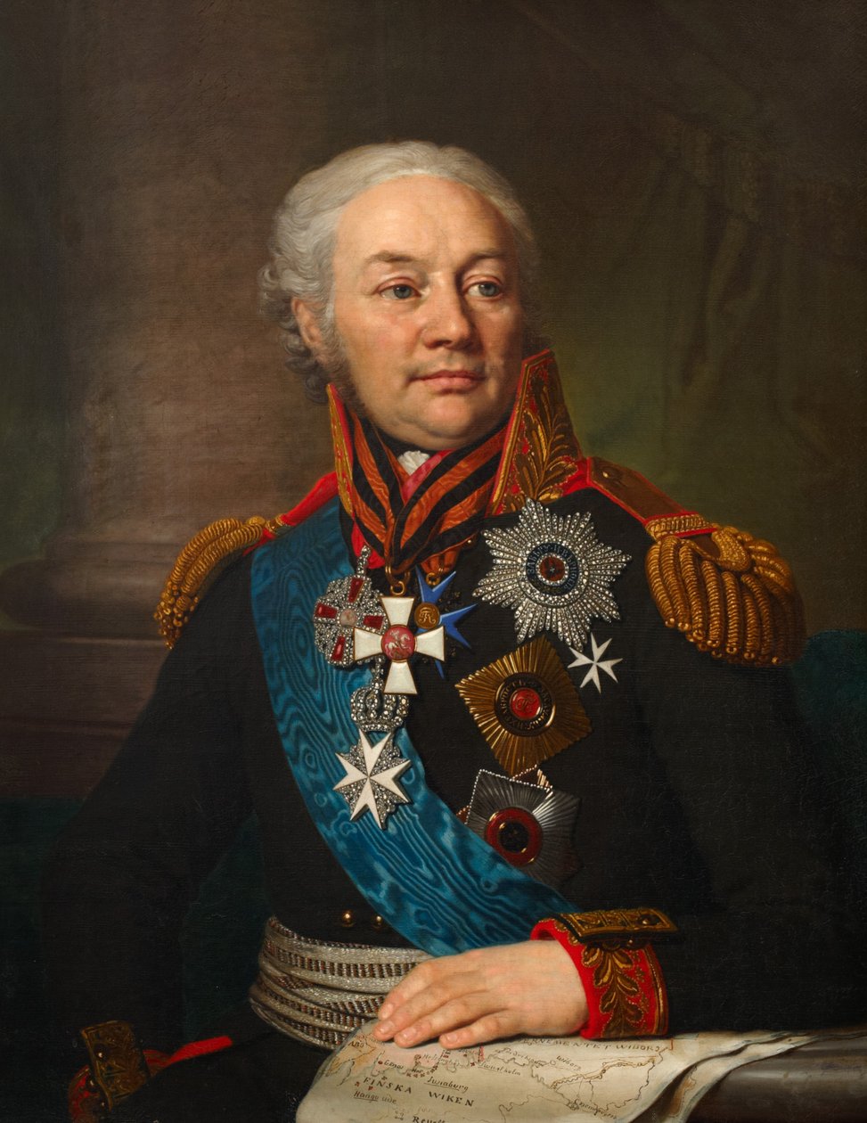 Greve Friedrich von Buxhoeveden, 1809 av Vladimir Lukich Borovikovsky