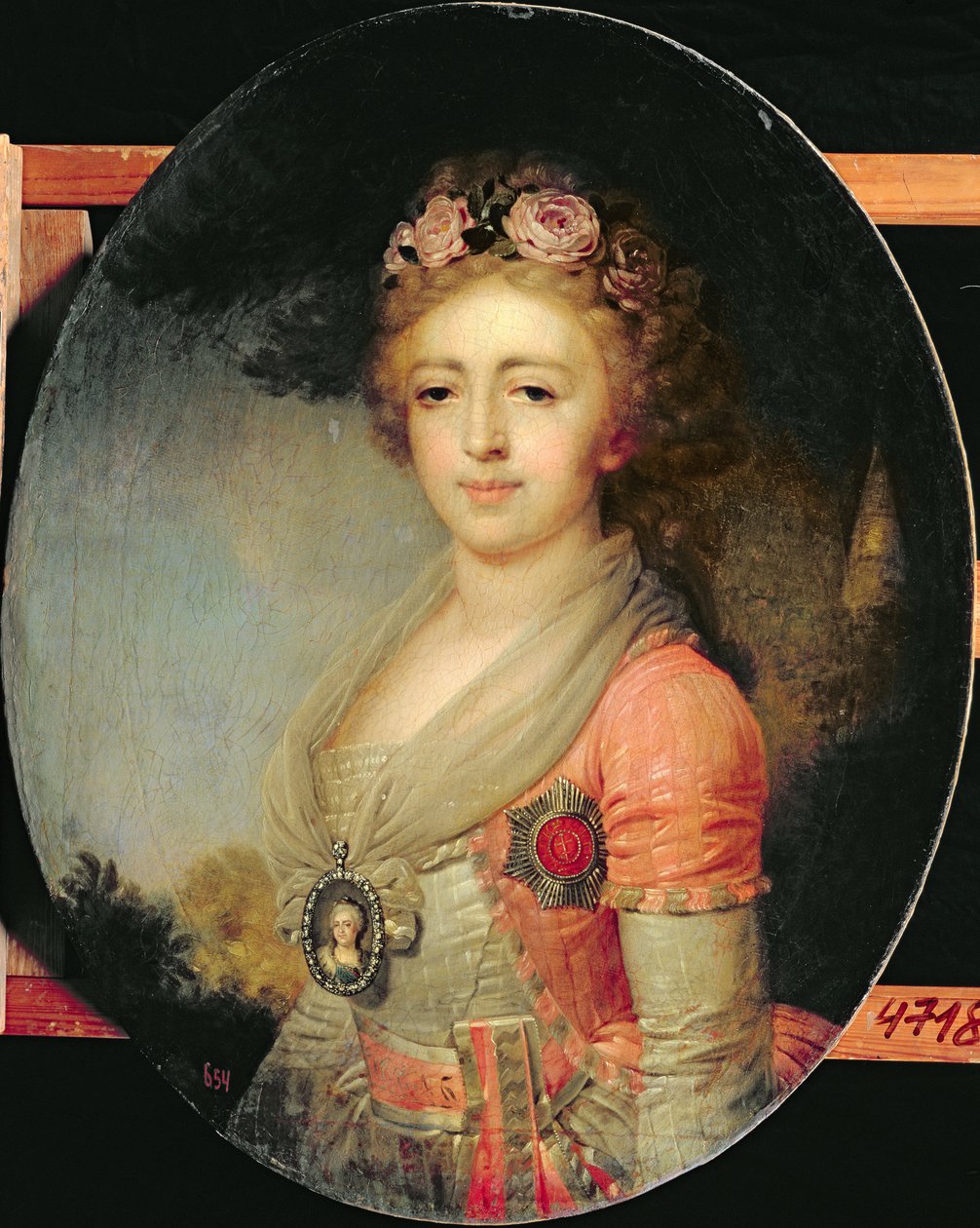 Porträtt av storhertiginnan Alexandra, ca 1798 av Vladimir Lukich Borovikovsky