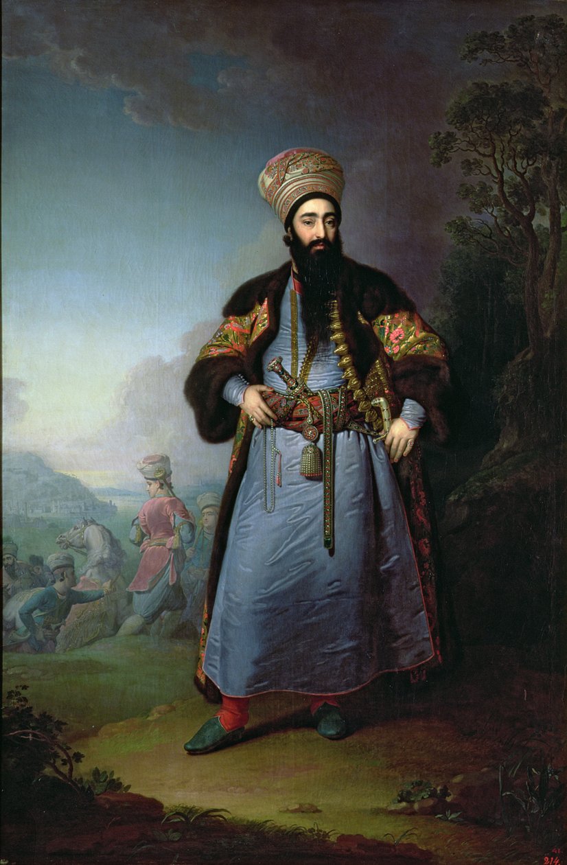 Porträtt av Murtaza-Kuli-Khan (d.1800), bror till den persiske shahen Aga-Mahommed, 1796 av Vladimir Lukich Borovikovsky