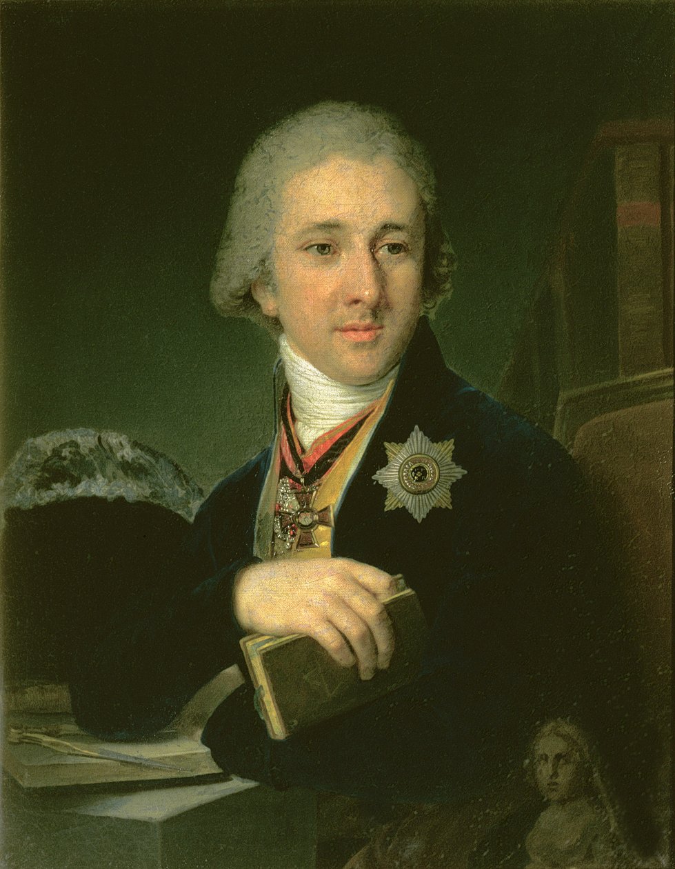 Porträtt av författaren Alexander Labsin, 1816 av Vladimir Lukich Borovikovsky