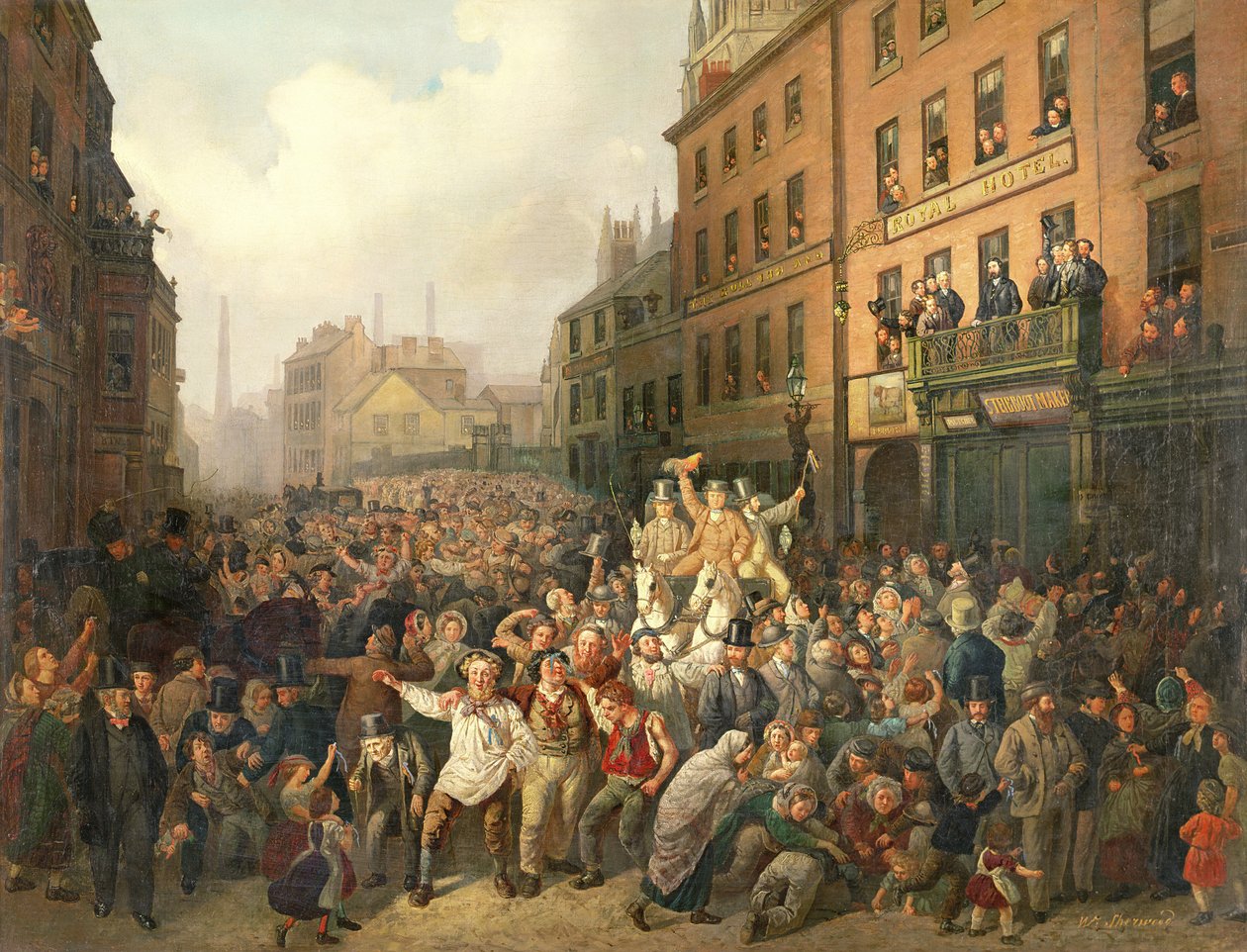 By-valet i Preston 1862 av Vladimir Ossipovitch Sherwood