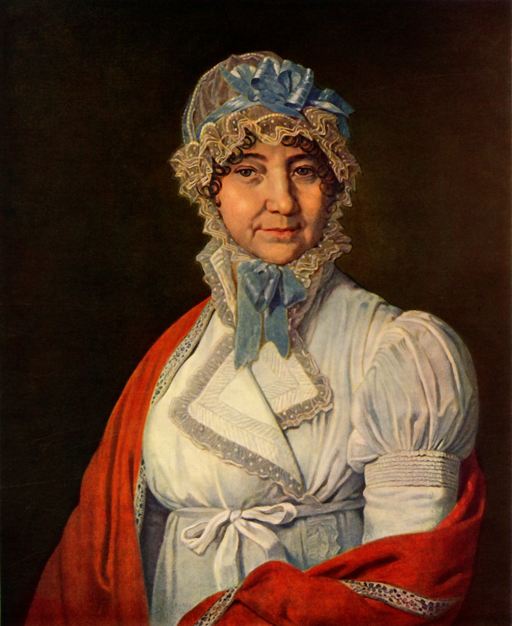 porträtt av Nadezhda Ivanovna Dubovitskaya, 1809, 1965. av Vladimir Borovikovsky