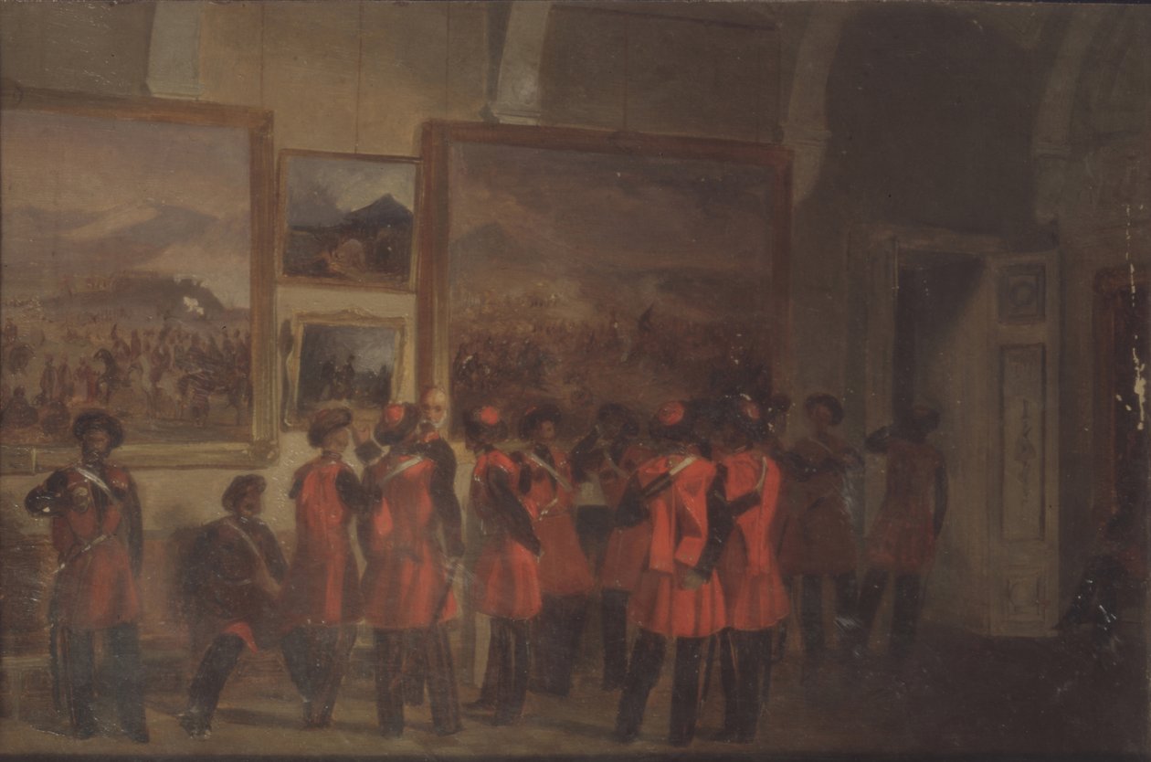 Tsars livvakt av kosacker i vinterpalatset av Vladimir Dmitrievich Sverchkov