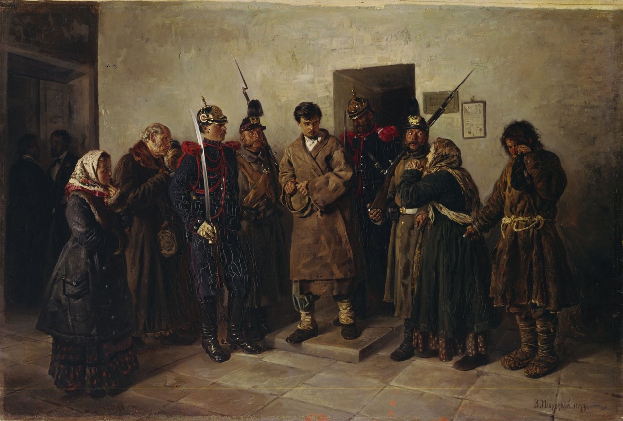 Fångad, 1879 av Vladimir Egorovic Makovsky