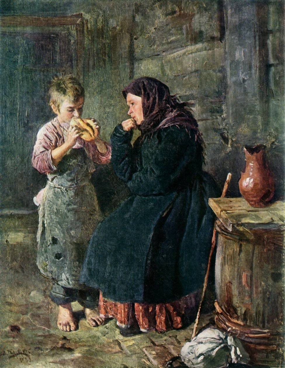 Mötet mellan mor och son, 1883, 1965. av Vladimir Egorovic Makovsky