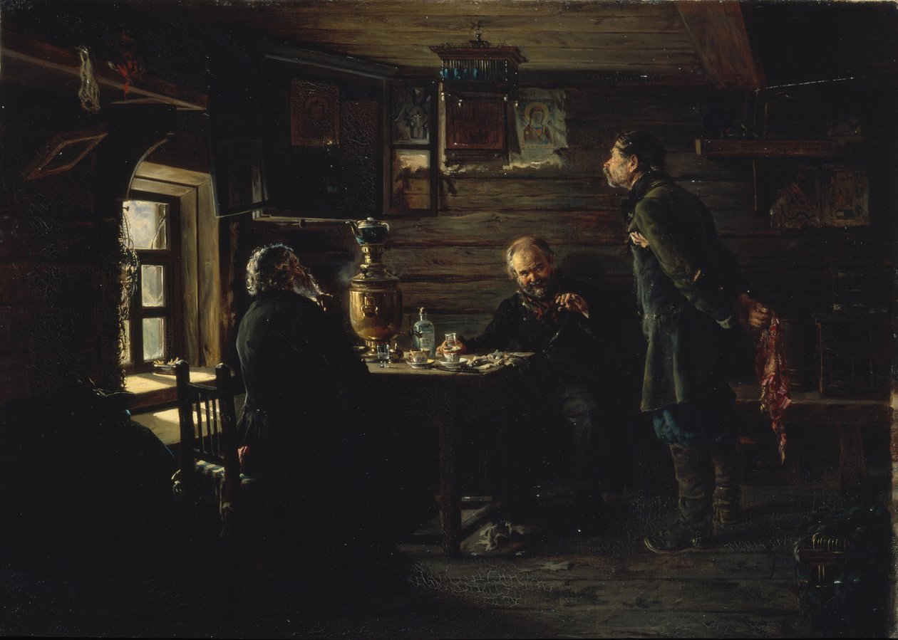 Näktergalens älskare, 1872-1873 av Vladimir Egorovic Makovsky