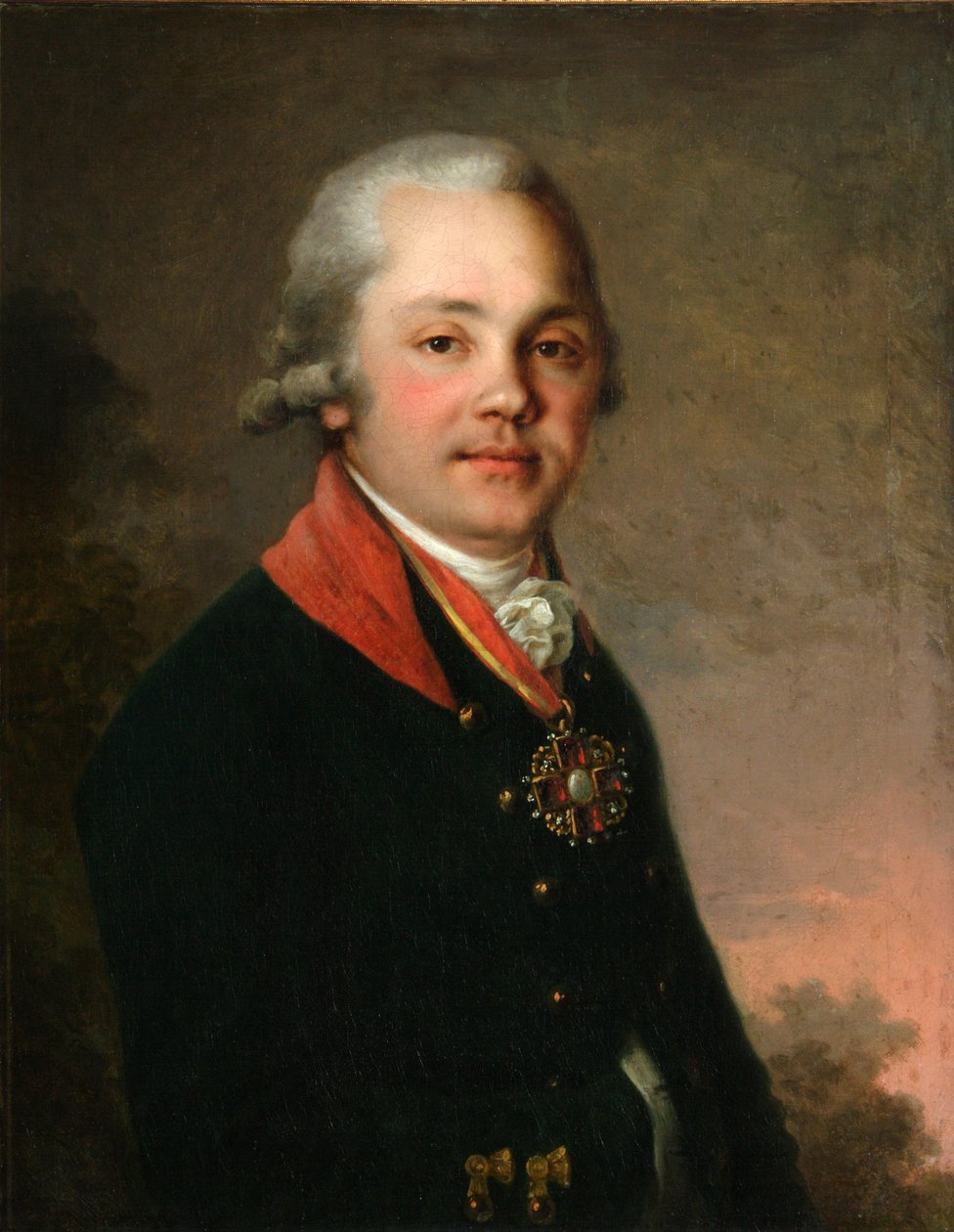 Porträtt av Alexander Dmitrievich Arseniev, 1796-1797 av Vladimir Lukich Borovikovsky