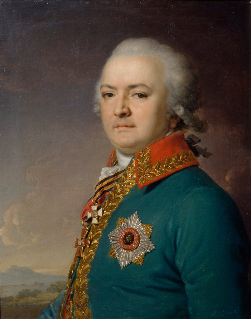 Porträtt av Alexander Vasilyevich Polikarpov 1753-1811, 1796 av Vladimir Lukich Borovikovsky