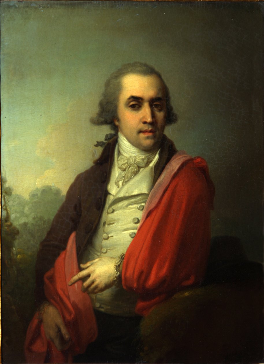 Porträtt av Ardalion Alexandrovich Torsukov, 1795 av Vladimir Lukich Borovikovsky
