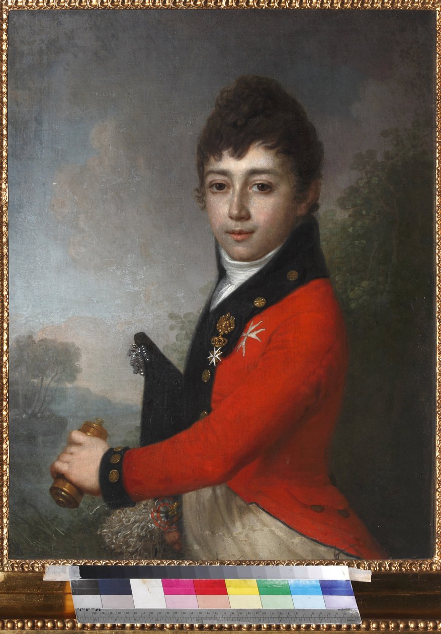 Porträtt av Baron Alexey (Alexis) Nikolaevich Serdobin (1790-1834) som Child par Borovikovsky, Vladimir Lukich (1757-1825). Olja på duk, mitten av 1800-talet, Podstanitsky-samlingen av Vladimir Lukich Borovikovsky