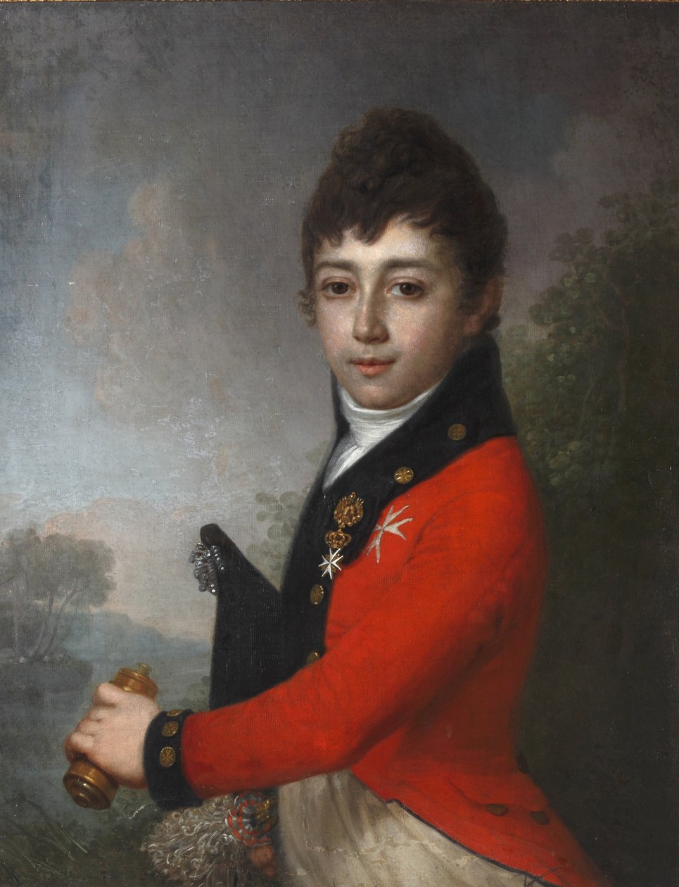 Porträtt av baron Alexey Nikolaevich Serdobin 1790-1834 som barn. av Vladimir Lukich Borovikovsky