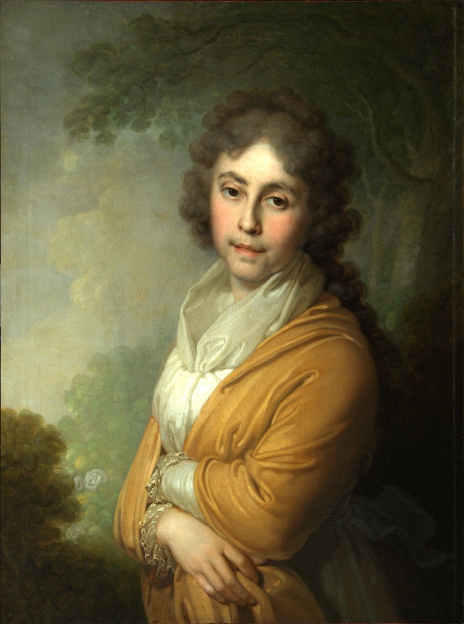 Porträtt av grevinnan Natalia Ivanovna Kurakina, 1795 av Vladimir Lukich Borovikovsky