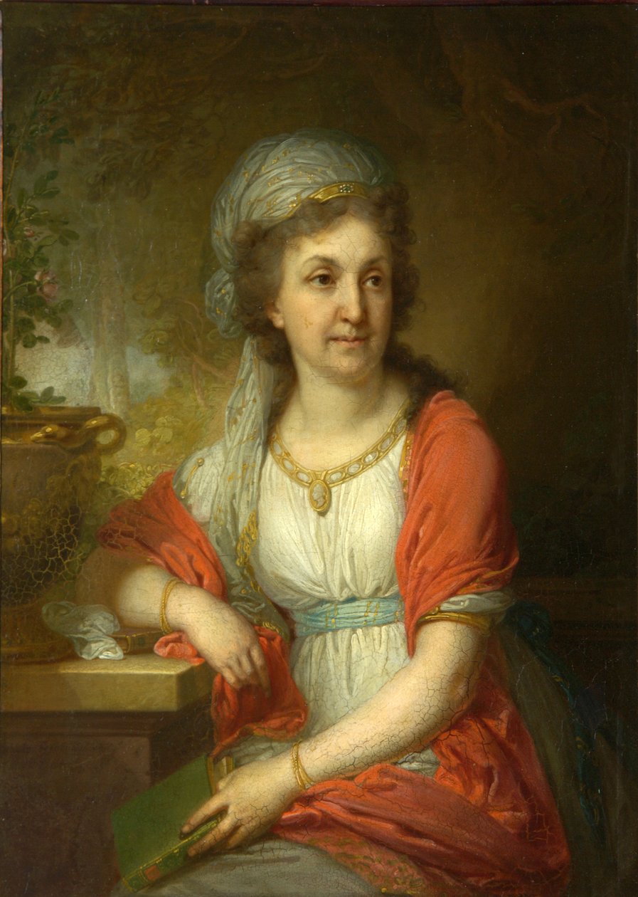 Porträtt av contess Ekaterina Alekseevna Musina-Pushkina, 1797 av Vladimir Lukich Borovikovsky