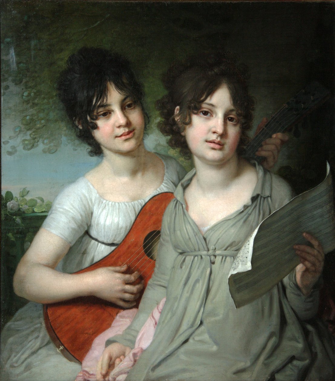 Porträtt av grevinnan Gagarina och den annorlunda Gagarina, 101 av Vladimir Lukich Borovikovsky